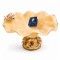 WHİTE CRİSTAL AMBER MURANO MEYVELİK 17*35 CM
