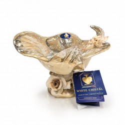 WHİTE CRİSTAL CAPPUCİNO MURANO ŞEKERLİK 14*20 CM