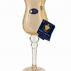WHİTE CRİSTAL CAPPUCİNO MURANO ŞAMDAN 40 CM