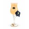 WHİTE CRİSTAL AMBER MURANO ŞAMDAN 32 CM