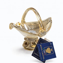 WHİTE CRİSTAL MİELE MURANO KUPLU ŞEKERLİK 20*20 CM
