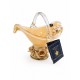 WHITE CRİSTAL AMBER MURANO KUPLU ŞEKERLİK 20*20 CM