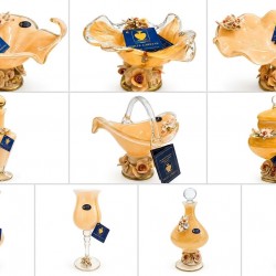WHİTE CRİSTAL AMBERMURANO ŞİŞE 24 CM WHİTE CRİSTAL AMBERMURANO ŞİŞE 24 CM