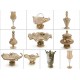 WHİTE CRİSTAL CAPPUCİNO MURANO ŞAMDAN 40 CM WHİTE CRİSTAL CAPPUCİNO MURANO ŞAMDAN 40 CM