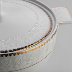 Royal London Clandon  Bone China 86.Parça Yemek Takımı 