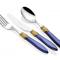 Rivadossi Laura Ring Lacivert 75 Parça Çatal Bıçak Seti