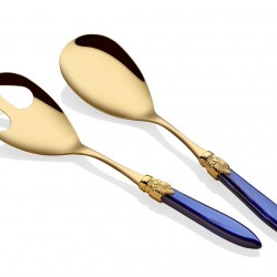 Rivadossi Laura Oro Lacivert Gold Salata 2'li Servis Seti  