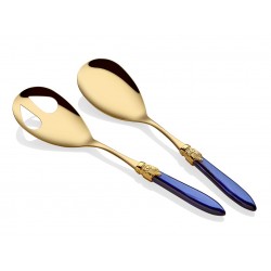 Rivadossi Laura Oro Lacivert Gold Salata 2'li Servis Seti  